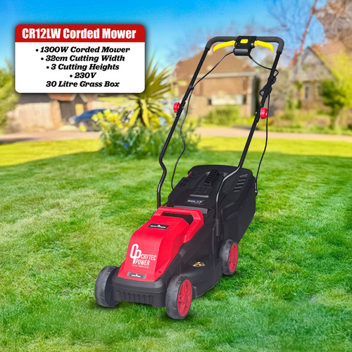 Crytec corded lawn mower - corded,